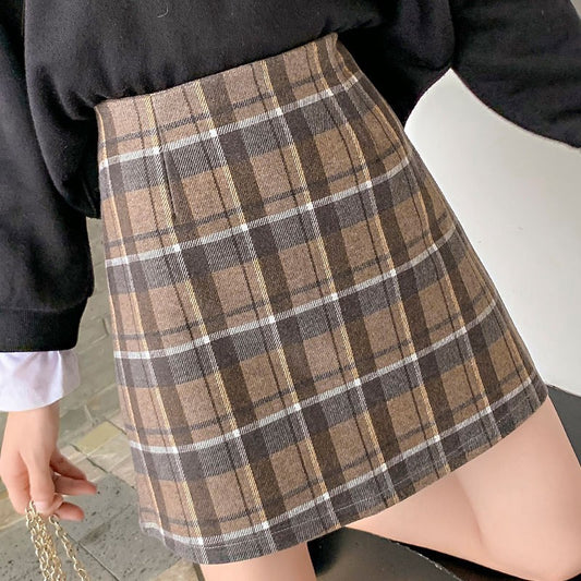 Women s Mini Woolen Short Skirt