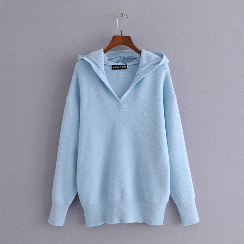 Women S Soft Solid Color Knitted Sweater Women