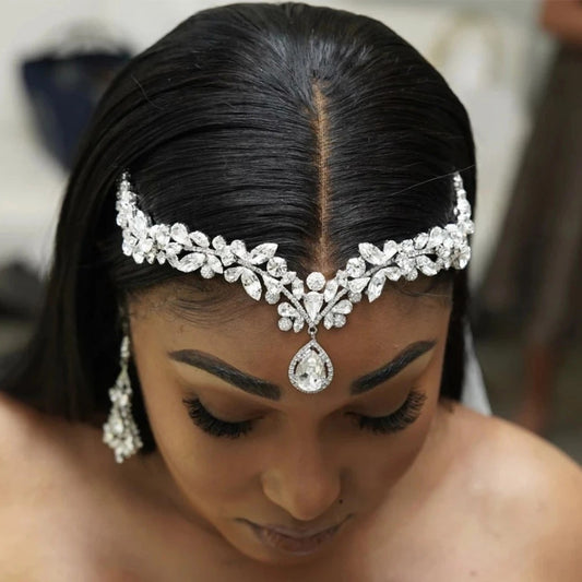 Head Chain Bridal Jewelry Women Luxury High-end Zircon Headband